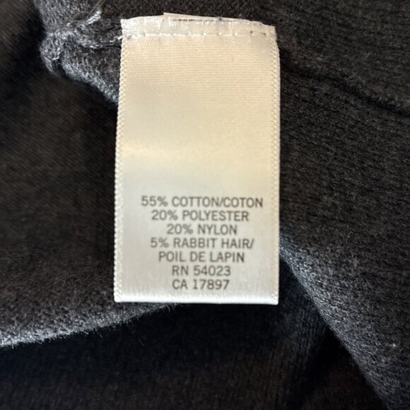 Banana Republic Womens Size M Cardigan Sweater Gray Beige Argyle Knit Button - Picture 7 of 8